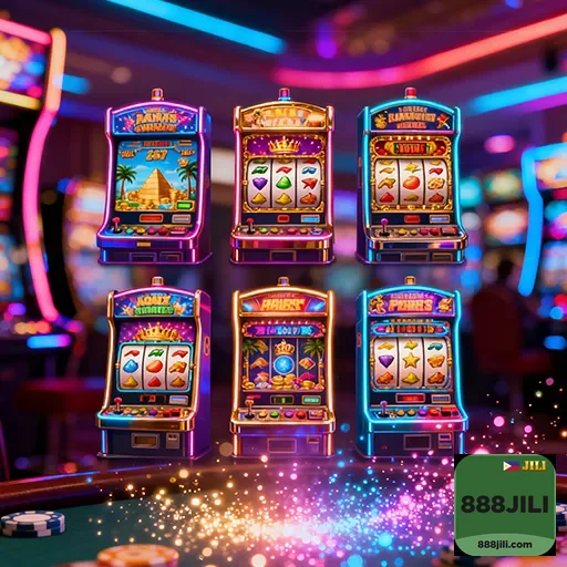 888jili slot machines display 3